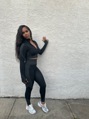 Charcoal Seamless Tracksuit